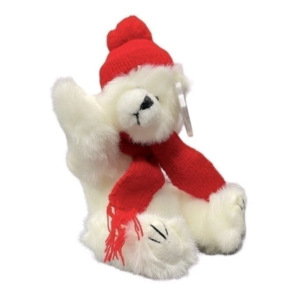 TY Attic Treasures Peppermint White Polar Bear 9.5